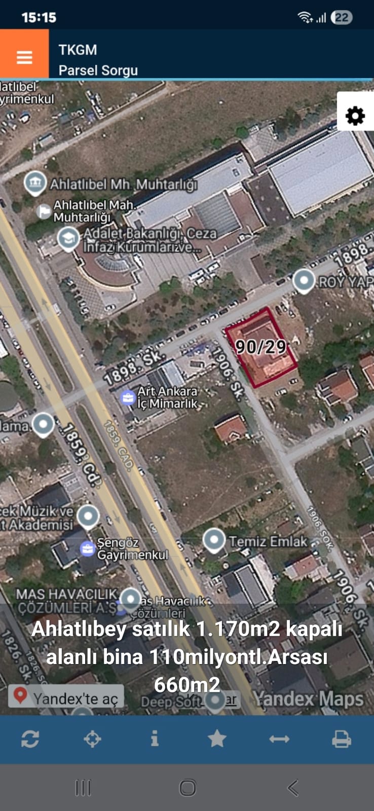 ANKARA AHLATLIBEL’DE PRESTİJLİ KONUMDA SATILIK KOMPLE NATAMAM BİNA 