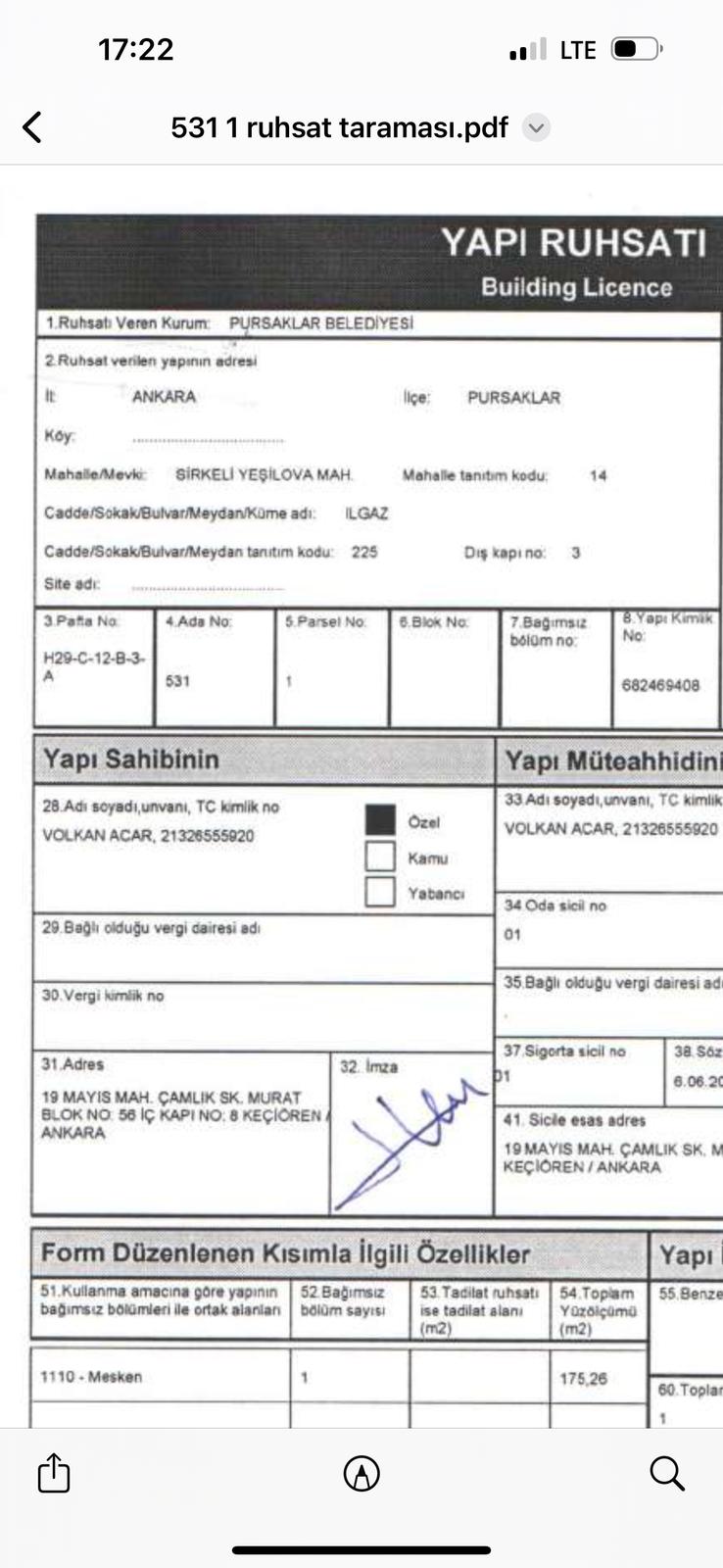 Pursaklar’da 1000 m² Arsa İçinde Full Yapılı 200 m² Müstakil Villa – Acil Satılık!